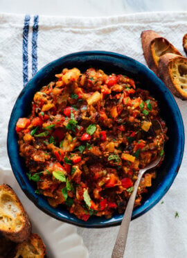 caponata with roasted eggplant