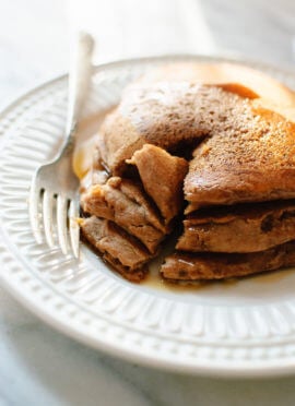 fluffy vegan pancakes