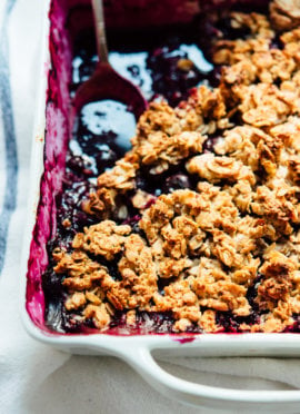 Blueberry Almond Crisp recipe (gluten free)