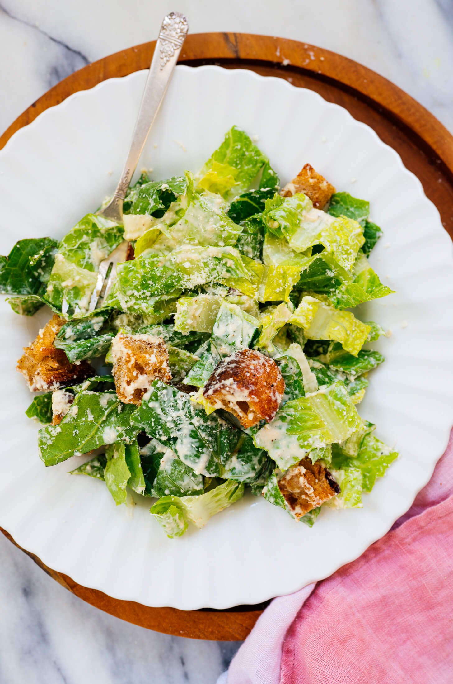 homemade Caesar salad