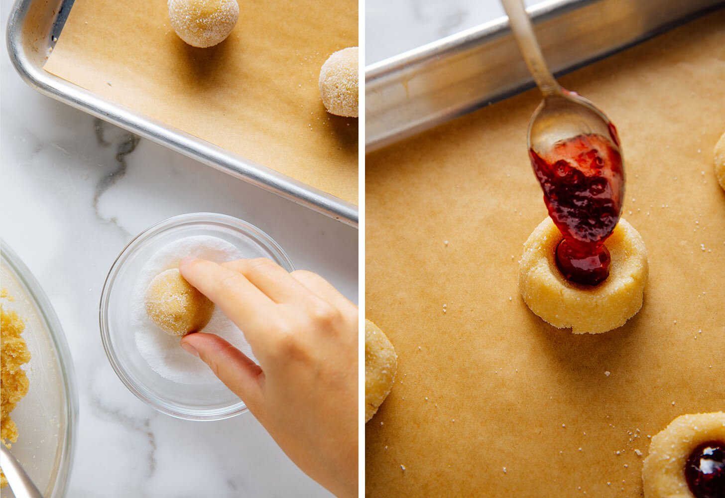 how to make thumbprint cookies