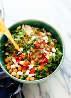 marinated chickpea salad