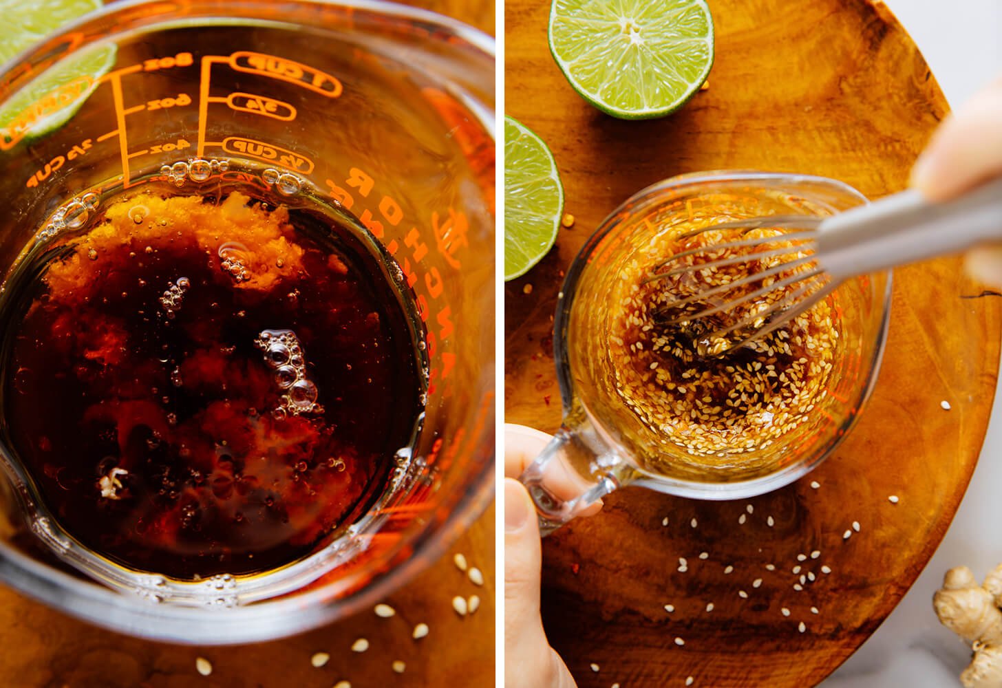 sesame dressing preparation